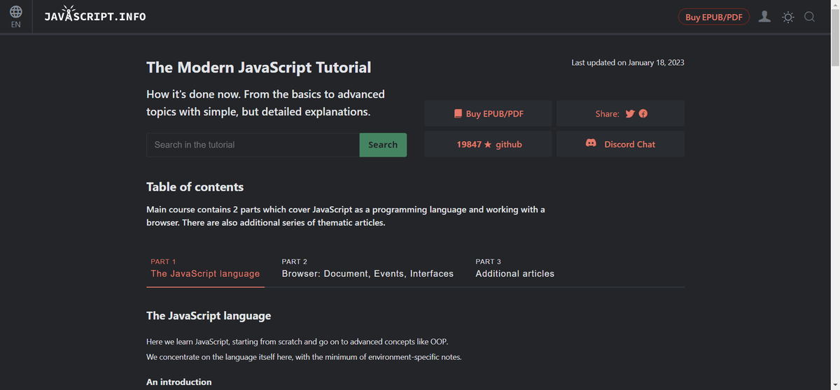 javascript.info tutorials