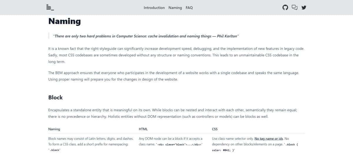 BEM naming convention