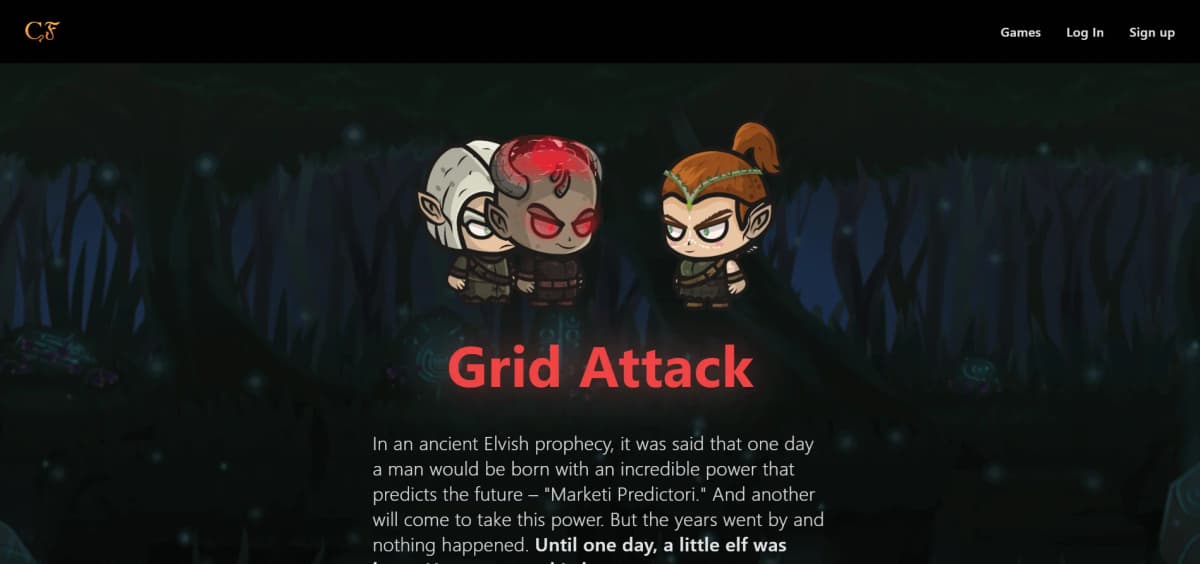 Codefantasy CSS Grid game